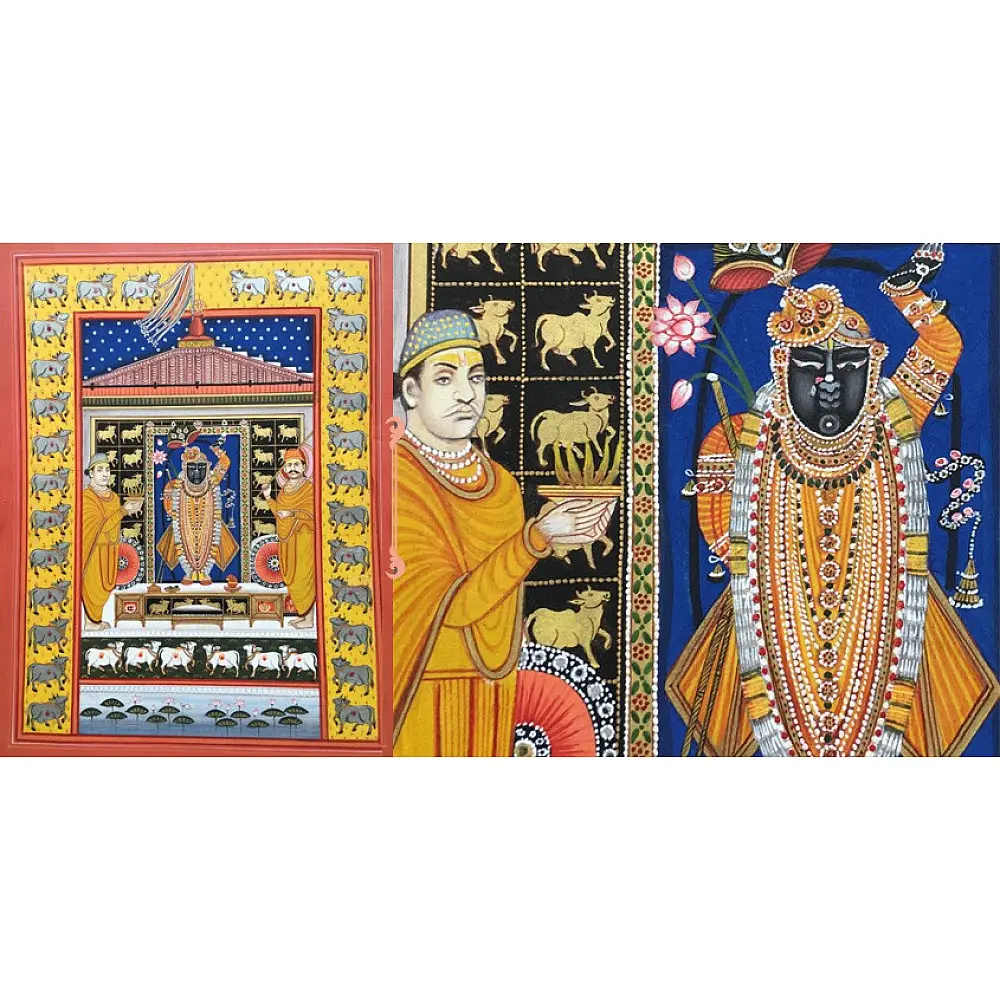 Miniature Painting ~ Rajasthan ~ Srinath ji {B}